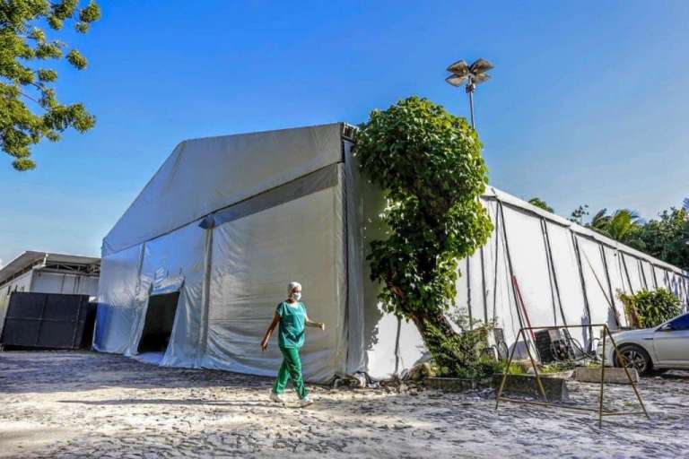 Hospital de campanha desmontado após denúncia, custou R$ 38,5 mil, por 15 dias, sem nenhum paciente