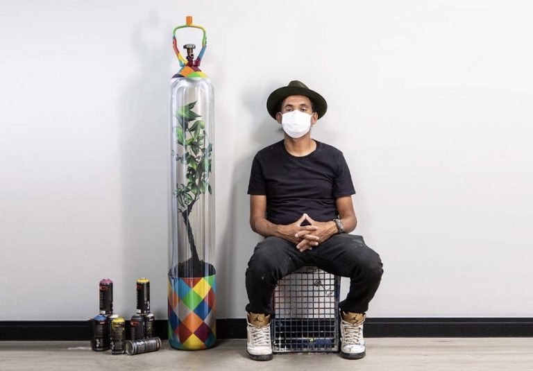 Artista Kobra lança obra o “Sopro da Vida” para leiloar e captar doação de oxigênio