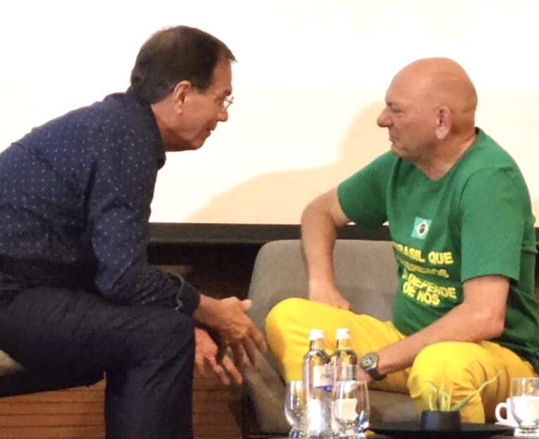 Luciano Hang visita o Ceará e é recepcionado pelo empresário Beto Studart no BS Design Corporate Towers