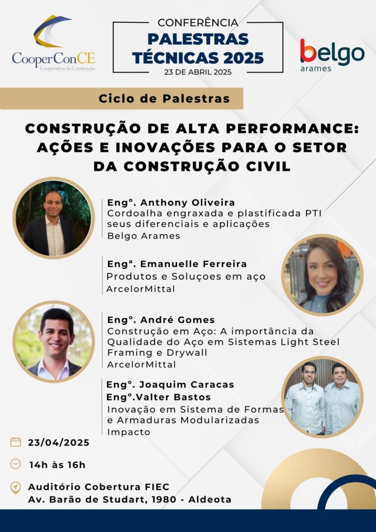 CooperCon Ceará realiza conferência gratuita sobre construção de alta performance no dia 23 de abril